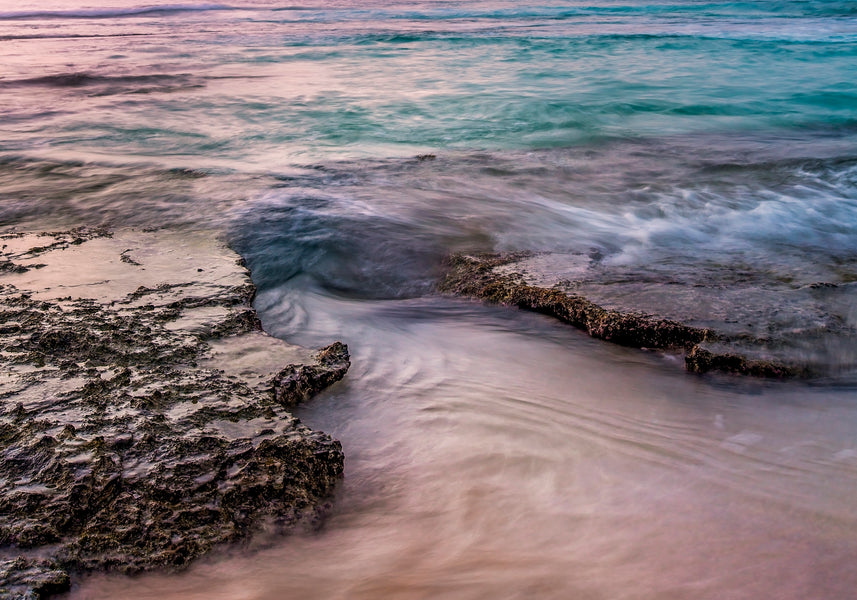 Yallingup Lagoon, The Tide And The Moon Collective, Ocean Lovers Collection, 2019 Scarf Collection, Yallingup, Western Australia, Sunset, Ange Wall Photography, Wearable Art, Stylish, Cashmere, Scarves