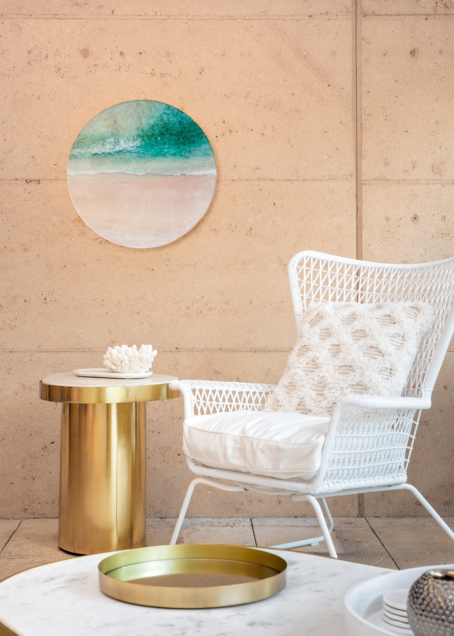 'Eagle Bay Bliss' Round Acrylic Print